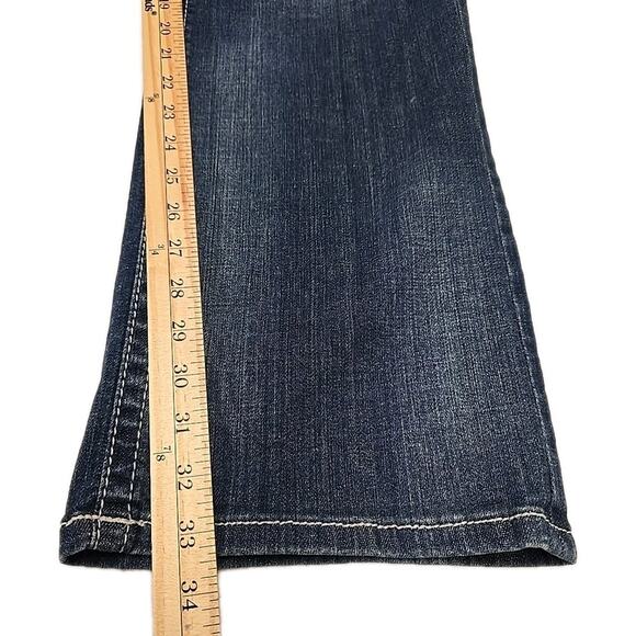 Affliction Mens Cooper Jeans Sz 34 Distressed Embroidered Flap Pocket Boot - Picture 10 of 15